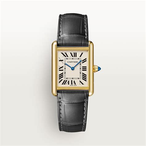 cartier tank watch ladies gold|cartier men's tank.